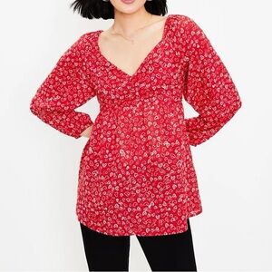 LOFT Heart Cinched Blouse (8)